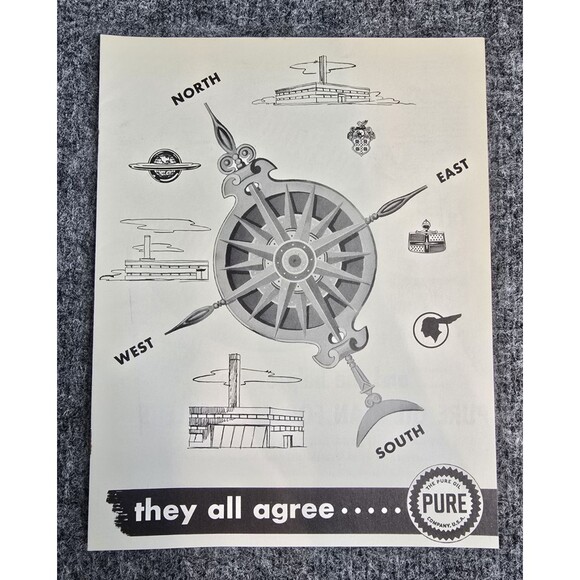 Pure Oil Company Advertising Car Dealer Brochure Catalog 40s 50s They Agree - Picture 1 of 7